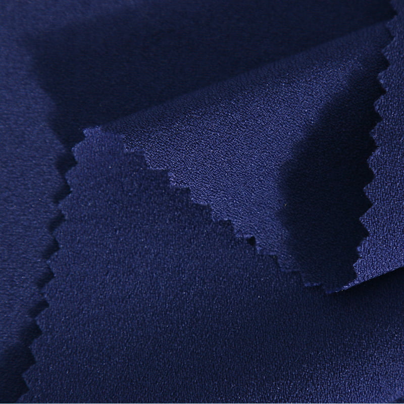 FX50226 Reactive Dyed Wrinkle Resistant Poly Rayon 4 Way Stretch Crepe Fabric For Suit And Pants