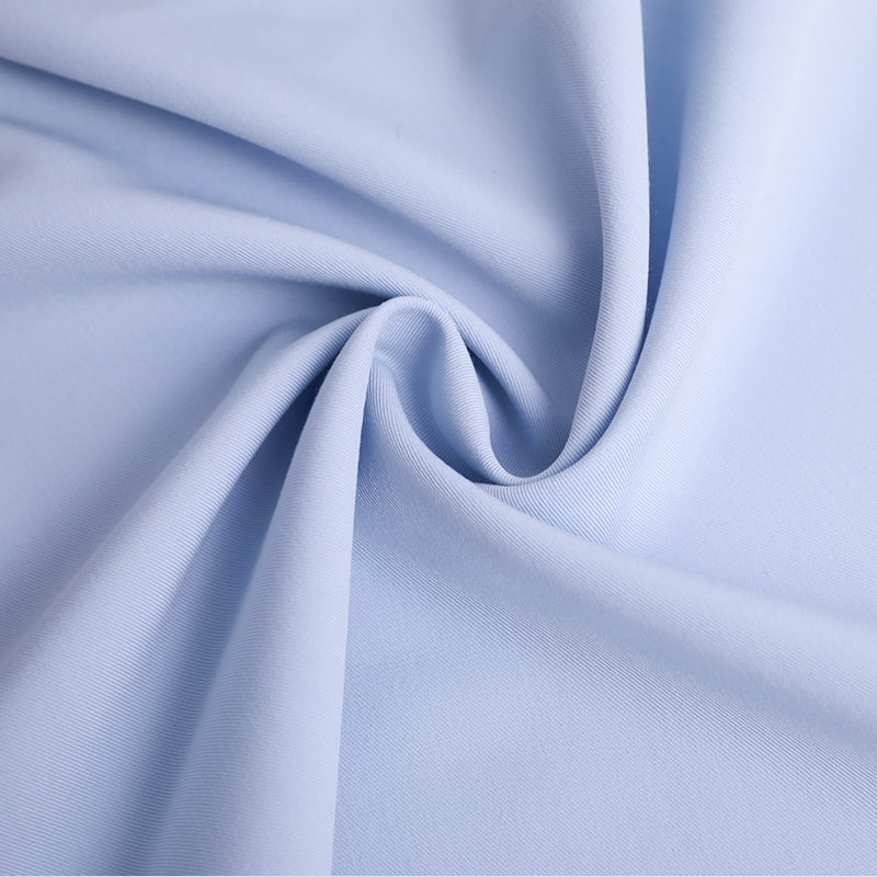 FX50316 Soft Handfeeling Plain Dyed Polyester Rayon 4 Way Stretch Twill Fabric For Scrubs And Medical Uniforms