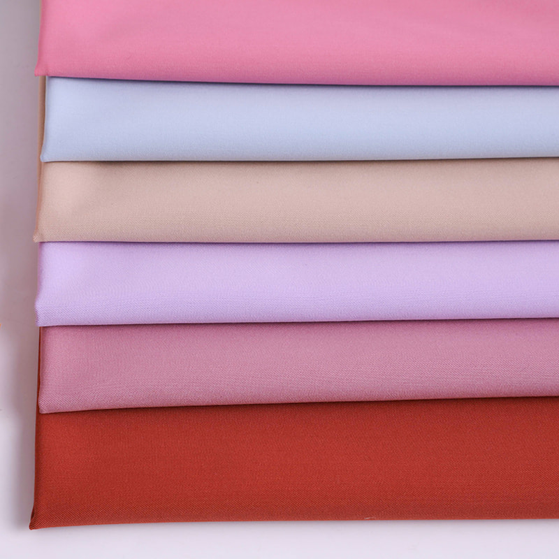 FX50316 Soft Handfeeling Plain Dyed Polyester Rayon 4 Way Stretch Twill Fabric For Scrubs And Medical Uniforms