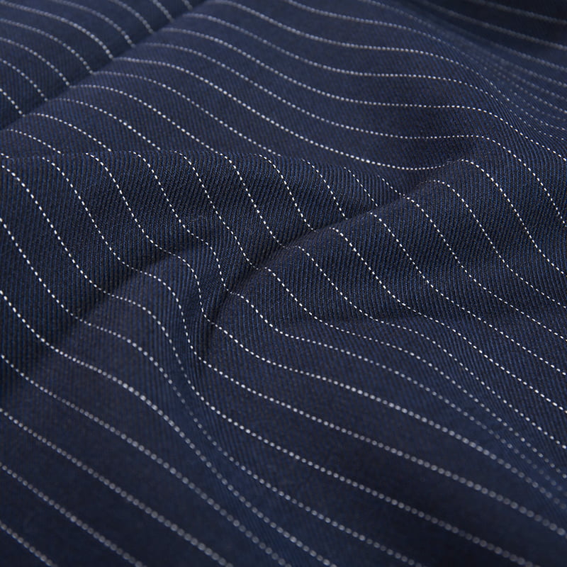 FX55051 Custom Design Yarn Dyed Stripe Design Tr Stretch Woven Fabric For Suit And Blazers